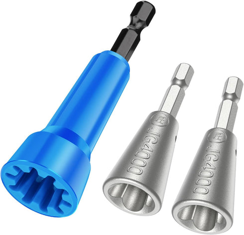 Wire Twister Tool for Drill, Wire Nut Twister, 3 Pack Drill Wire Twister Tool for Connector Wire Twisting Tool with 1/4" Chuck, Enhance Wiring Eff...