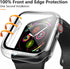 3 Pack Case for Apple Watch Series 3 38mm Hard PC Case with Tempered Glass Screen Protector Waterproof Anti-Scratch HD Ultra-Thin Full Protective ...