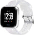 Maxjoy Compatible with Fitbit Versa 2 Bands, Versa Silicone Band Women Waterproof Sweat Resistant Replacement Strap with Metal Buckle Compatible w...