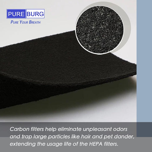 PUREBURG 115115 Replacement Filter Compatible with Winix C535 909 9800 5300 6300 5300-2 6300-2 P300 C535 5000b 5000 5500 WAC5300 WAC5500 WAC6300 A...