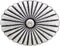 Bezelry 12 Pieces Oval Cactus Flower Metal Shank Buttons. 24mm X 19mm (Antique Silver)...
