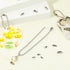 100Pcs Ball Chain Connector Stainless Steel Silver Beaded Chain Fits for1.6/2/2.4/3.2/4mm Beaded Ball Chain Clips...