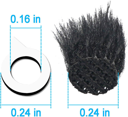 YOUSHARES Camera Mic Windscreen, 10 PCS Fur Wind Muff Wind Cover for Sony RX1 RX10 RX100 Digital Compact Cameras Built-in Microphone Outdoor Wind ...
