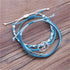 Handmade Wave Braided Wax Rope Adjustable Strand Bracelet Set Waterproof Charm Stretch Knot String Thread Bracelets Simple Life PursuitFriendship ...