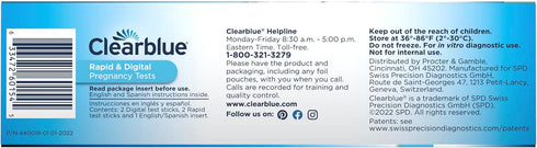Clearblue Pregnancy Test Combo Pack, 4ct - Digital with Smart Countdown & Rapid Detection - Value Pack...