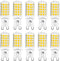 10 Pack G9 LED Bulb Dimmable, 40 Watt Equivalent T4 Chandelier Light Bulbs, 4W 4000K Neutral White 450 Lumen, Ceramic Bi-pin G9 Base Replacement f...