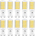 10 Pack G9 LED Bulb Dimmable, 40 Watt Equivalent T4 Chandelier Light Bulbs, 4W 4000K Neutral White 450 Lumen, Ceramic Bi-pin G9 Base Replacement f...