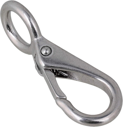BQLZR Metal Keychains Keyring Key Chain Ring Holder Organizer Stainless Snap Hook for Home,Total Length 55mm (2.17inch) Suitable for Keychains, Ca...