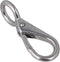BQLZR Metal Keychains Keyring Key Chain Ring Holder Organizer Stainless Snap Hook for Home,Total Length 55mm (2.17inch) Suitable for Keychains, Ca...