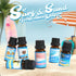SALKING Surf & Sand Fragrance Oils, Premium Essential Oil for Diffuser, Scented Oil Gift Set for Soap Candle Making - Ocean Breeze, Salty Sea, Pin...