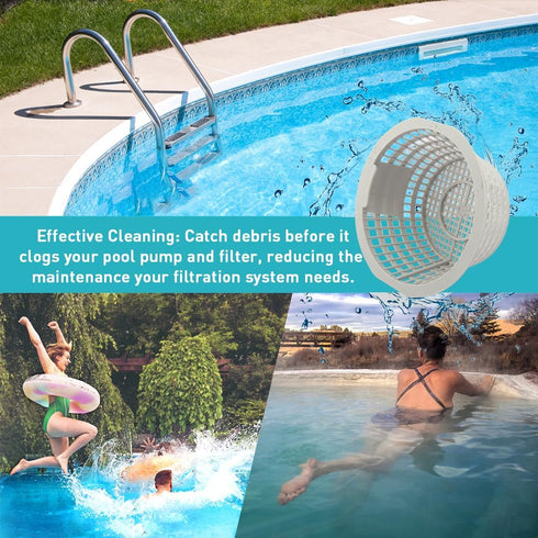 CALIDAKA Skimmers Pool Replacement Skimmer Basket, Fits Most above Ground Wall Skimmers Pool Supplies Skimmers Basket, Skimmer Basket Random Color...