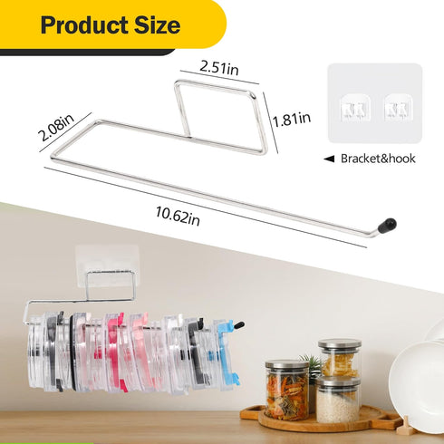 2 Pack Tumbler Lid Organizer, Space Saving Cup Lid Organizer for Kitchen Cabinets for Yeti Tumbler/Stanley Tumbler, Self-Adhesive Tumbler Lid Orga...
