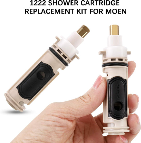 1222 Cartridge Compatible with Moen Tub Shower Single Handle Posi-Temp Faucet, Aftermarket Replacement kit (with lubricating grease)...