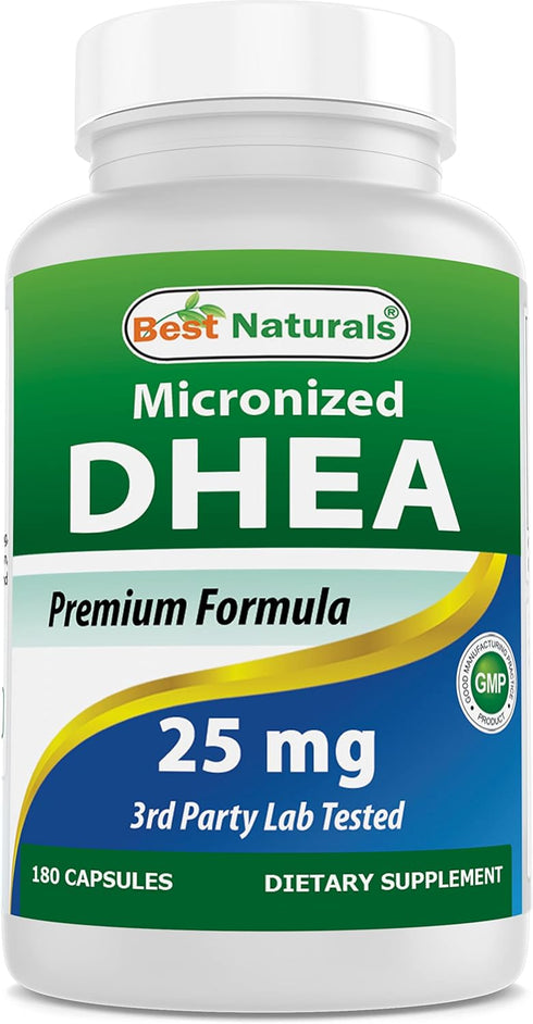 Best Naturals, Micronized DHEA 25 mg 180 Capsules...