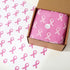 Whaline 100Pcs Pink Ribbon Tissue Paper Breast Cancer Awareness Wrapping Paper Pink Packaging Paper DIY Art Craft Paper for Charity Home Birthday ...