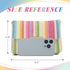 Striped Straw Clutch Purse for Women Colorful Woven Shoulder Bag Summer Crossbody Purses...