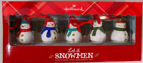 Hallmark Keepsake Ornament Direct Imports Let It Snowman 5 Piece Set...