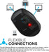 JLab GO Wireless Mouse, Black, Connect Via Bluetooth or USB Wireless Dongle, Multi-Device Toggle, Portable, Ultra-Compact and Lightweight for Work...