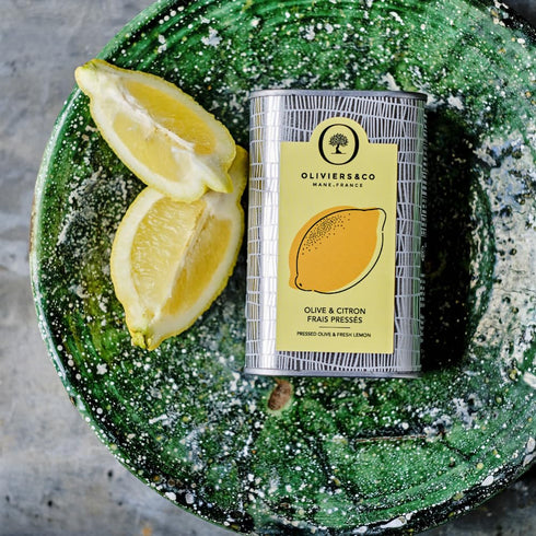 Cold Pressed Lemon Olive Oil by Oliviers & Co | Extra Virgin Olive Oil with Fresh Whole Lemons | Gourmet Italian EVOO for Seafood, Vegetables & De...