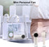 Portable Handheld Turbo Fan, Mini Portable Fan with LED Display, Personal Fan Handheld, USB Rechargeable Fan 3600mAh, 5 Speeds, Makeup Eyelash Fan...