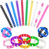 Stuffed 20 PCS Croc Bracelet Band, Silicone Charm Bracelet for Kids, Croc Charm Bracelets in Bulk...