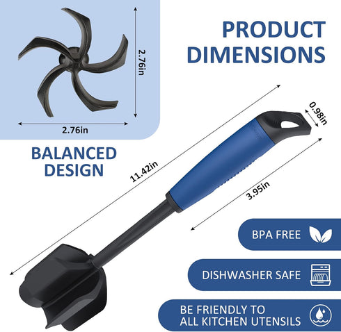 Ourokhome Meat Chopper for Ground Beef, Stable Operation, Meat Cooking utensil for Hamburger Meat, Ground Turkey and Pork, Masher and Smasher for ...