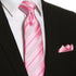 KissTies Mens Tie Striped Satin Necktie Wedding Ties + Gift Box...