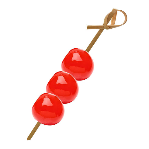Concession Essentials Bamboo Cocktail Picks - 300 Pack - 4.1 inch - with Looped Knot. Cocktail and Hors' D'Oeuvre, 4" (Pack of 300)...