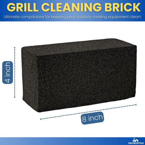 Grill Cleaning Brick, Griddle Cleaning Block, Reusable, Black, 2 Pack...