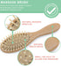 Baby Hair Brush and Comb Set for Newborn Wooden 4 Piece Soft Bristle Baby Brush and Comb Set for Newborn Girl Boy and Toddler Soft Cradle Cap New ...