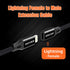 AGVEE [3.3ft Lightning Extension Cable Braided Female to Male Extender Cord for iPhone iPad Charger, Data Sync Video Audio & Charging Connector Ad...