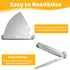 32 Blades Stainless Steel Feeler Gauge, Metric and Imperial Gap Measuring Tool Width and Thickness Feeler Gage Gauge for Spark Plug, Valve Adjustm...