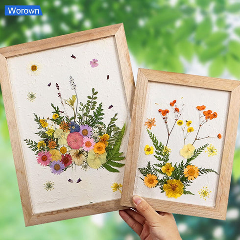 Worown A4 Wooden Paper Making Screen Kit,Paper Making Frames, Mould and Deckle for Paper Making, DIY Paper Crafts...