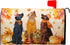 Fall Dog Mailbox Covers Magnetic Standard Size 18"" X 21"",Orange Pumpkin Autumn Maple Leaf Mailbox Wraps Post Letter Box Cover for Holiday Garden...