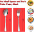 KITWARE 12 Pices Fork and Spoon Silverware Set Service 6, Stainless Steel Flatware Cutlery Set, Mirror Polished Kitchen Utensil for Home, Outdoor,...