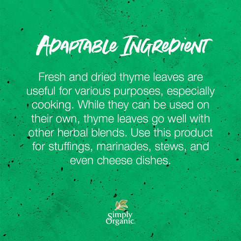 Simply Organic Whole Thyme Leaf, 0.78 Oz...