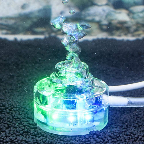Colorful Gradient Even Air Output Underwater Bubble Fish Tank Light LED, Submersible Light, Waterproof for Fish Tank(U.S. regulations)...