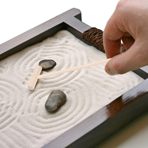 Mini Zen Garden Rake Tools, 12PCS Zen Garden Bamboo Sand Rake Set, Meditation and Zen Garden Accessories for Tabletop Decor...
