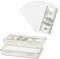 2 PCS Plastic Storage Case with 100 PCS Clear Paper Money Holder, Thicken Paper Money Currency Collection Sleeves Protector Bag with Money Storage...