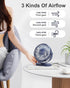 SWEETFULL USB Desk Fan Small Quiet - 3 Speeds Mini Personal Portable Fan 360° Rotation Adjustable, 5 Inch Office Table Cooling Gadgets on Desktop ...