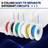 26 Gauge Wire 25ft Each Spool, Flexible Electrical Wire, Premium Automotive Wire, Well-Insulated Electric Wire, Corrosion-Resistant Wires 600V, Wi...