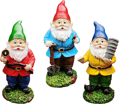Miniature Garden Gnome Sets Fairy Garden Gnomes Outdoor Small Gnome Figurines Fairy Garden Accessories Gnome Garden Decorations...