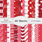 48 Sheets Valentine Craft Paper 12 X 12 Scrapbooking Paper, Red Valentine's Day Pattern Paper Bulk 24 Styles Pink Heart Decorative Craft Paper DIY...