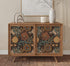 HAOKHOME 93291 Wallpaper Peel and Stick Floral Boho Brown/PeachPuff/Green Retro Wall Decor Bathroom Removable Mural 17.7in x 6.6ft...