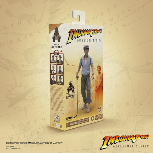 Indiana Jones and The Dial of Destiny Adventure Series Renaldo Action Figure, 6-inch Action Figures, Toys for Kids Ages 4 and up...