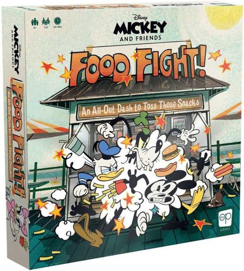 Disney Mickey and Friends Food Fight | Quick-Rolling Family Dice Game Featuring Mickey Mouse, Donald Duck, Minnie Mouse, Goofy, and Daisy Duck | G...