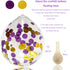 Purple Gold Baby Shower Decorations Qian's Party Purple and Gold Princess Birthday Party Decorations Purple Princess Baby Shower Confetti Purple &...