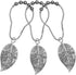 CHICTIE Silver Shower Curtain Rings Hooks,Chrome Leaves Decorative Shower Curtain Hooks,Set of 12 Stainless Steel Metal Rust-Proof Shower Rings fo...