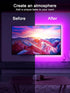 GIPOYENT TV Light Strip, Music Sync LED TV Backlight, for 32-50 Inch TV, LED TV Light with Bluetooth Function - RGB Color Changing Light Strip for...