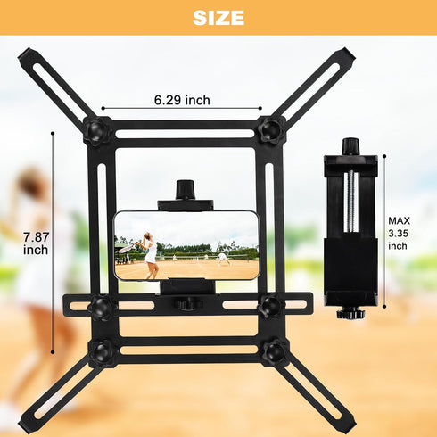 Fence Mount for iPhone, GoPro, Mevo Start, Phones, Digital Action Camera to a Chain Link Fence for Softball, Recording Baseball, Tennis, Baseball ...